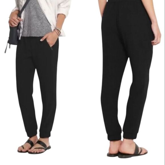 J. Crew Black Joggers Zipper Pockets Size 2 - Picture 3 of 14